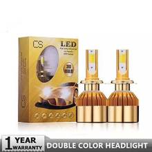 Dual color 3000k 6000K H4 H7 H11 H1 H13 H3 9005 9006 9012 COB LED Car Headlight Bulb Hi-Lo Beam 38w Auto HB3 HB4 headlight 2024 - buy cheap