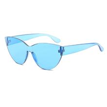 Модные женские плоские солнцезащитные очки, роскошные брендовые дизайнерские солнцезащитные очки, очки ярких цветов, зеркальные UV400 2024 - купить недорого