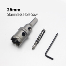 High Quality 26mm 1.02" Hard Alloy Metal Hole Saw Core Drill Bit  Drill Bit for Metal Working Universal Type 2024 - buy cheap