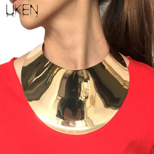Colar feminino com colar, gargantilha corrente de liga metálica, estilo steampunk 2024 - compre barato