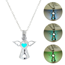 2019 New Fashion Heart Women Necklace Glow in the Dark Pendant Necklace Hollow Glowing Jewellery Gifts 2024 - buy cheap