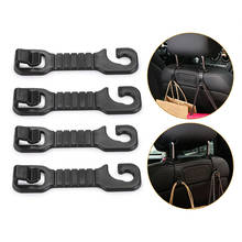 4pcs/set Universal Auto Car Seat Back Hooks Vehicle Headrest Hanger Holder Purse Bag Cloth Organizer Seat Back Organizer Holder 2024 - buy cheap