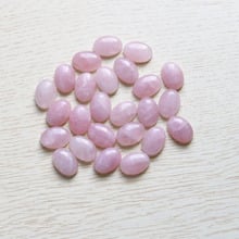 Natural Pink Quartz Crystal Cabochon Stone Oval CAB CABOCHON Accessories DIY Wholesale 30Pcs Beads For Jewelry Making 2024 - buy cheap