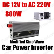 DC 12V to AC 220V USB Port modified sine wave Car voltage Transformer 800W Car power Inverter converter 2024 - buy cheap