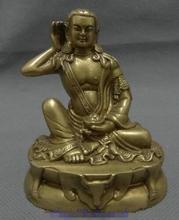 YM-estatua de cabeza de ciervo sentado, Arhat Milarepa de latón puro, budismo tibetano, 306 2024 - compra barato