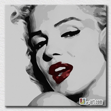 Big canvas oil paintings pop art Marilyn Monroe oil painting for living room decoration wall pictures gift 2024 - buy cheap