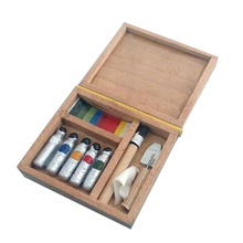 1:12 Dollhouse Miniature Artist Paint Pen Wood Box Model Toys Dolls Accessories 2024 - buy cheap