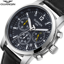2018 Relogio Masculino GUANQIN watch men gold sport men watches top brand luxury Chronograph Quartz Wrist watchclock Waterproof 2024 - buy cheap