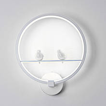 Bird/Couple&Aluminum ring led wall lamps modern living room aisle background cafe bedside bedroom wall light Dimmable AC85-265V 2024 - buy cheap