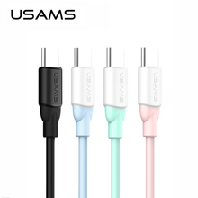 USAMS кабель USB типа C для samsung S9 S9 huawei mate 20 P20 Xiaomi mi8 Быстрая зарядка USBC кабель type-c USB-C шнур для зарядки данных 2024 - купить недорого