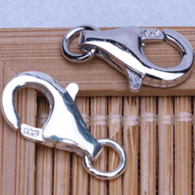 10PCS Fast Free Shipping Lot 925 Stamped Silver Jewelry Findings Accessories Lobster Clasp Opening Jump Ring Fittings Charms 925 2024 - buy cheap