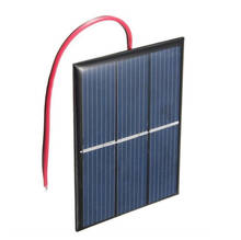 Дешевле 0,65 Вт 1,5 в 430ма мини солнечная ячейка поликристаллическая солнечная панель DIY Солнечная система зарядного устройства с кабелем 15 см 60*80 мм 2024 - купить недорого
