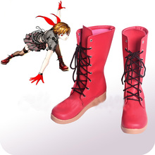 Красные ботинки для косплея Persona 5: Танцующая звезда Ночная Макото ниидзима ботинки для Хэллоуина вечеринки косплей костюм аксессуары 2024 - купить недорого