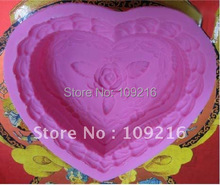 1pcs renda em forma de coração (c207) molde artesanal de silicone sabonete/forma de bolo artesanal molde faça-você-mesmo 2024 - compre barato