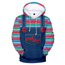 Sudadera con capucha de Chucky en 3D para niño, chaqueta informal con capucha, abrigo Unisex, Chándal estampado 2024 - compra barato