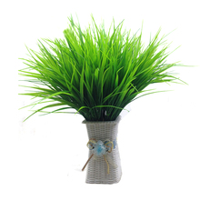 7 вилок, зеленая трава, искусственные растения для пластиковых цветов, домашний магазин, простое украшение, клевер, растение 2024 - купить недорого
