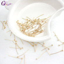 2CM 1000pcs/pack sliver golden ball head needles Copper Ball Head Pins for Earring beading Jewelry making DIY accessories 2024 - buy cheap