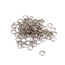 100pcs Stainless Steel Fishing Split Rings Lure Loop for Blank Crank Bait Connector Carp Fishing Accessories Tackle Pesca Tool 2024 - buy cheap