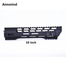 10 шт. 12 дюймов MLOK handguard Free Float Super Slim ar 15 Handguard Quad Rail для M4 M16 2024 - купить недорого