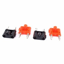 Dupla banana macho conector niquelado alto-falante amplificador plug jack duplo banana terminal par banana plug adaptador 2024 - compre barato