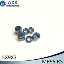 MR95RS подшипник ABEC-3 (10 шт.) 5*9*3 мм миниатюрный MR95-2RS упорные шариковые подшипники RS MR95 2RS с синим герметичный L-950DD 2024 - купить недорого