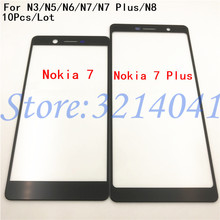 10Pcs/Lot Touch screen Panel For Nokia 3 5 6 7 7Plus 8 Front Outer Glass Top Lens Touch Screen Panel N3 N5 N6 N7 N7 Plus N8+Logo 2024 - buy cheap