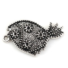 DoreenBeads Zinc Based Alloy Pendants Fish Animal Silver Color (Can Hold ss7 Pointed Back Rhinestone) 31mm x 18mm, 30 PCs 2024 - buy cheap