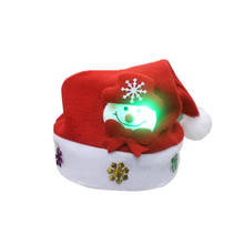 Hot Adult LED Christmas Lighting Hat Santa Claus Reindeer Snowman Xmas Gifts Cap Night Lamp Lighting Decoration 2024 - buy cheap