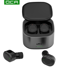 QCR TWS Bluetooth 5,0 спортивные настоящие беспроводные наушники-вкладыши для зарядки HiFi 5D стерео звук двусторонние IPX5 водонепроницаемые наушники 2024 - купить недорого