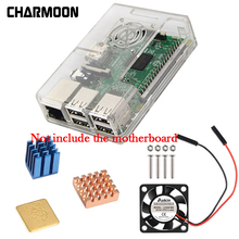 Funda protectora ABS con ventilador de refrigeración y disipador de calor, 1 aluminio + 2 cobre para Raspberry Pi 3 B +/3/2/ B + 2024 - compra barato