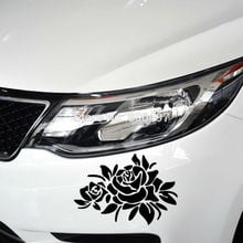 Newest Design Car-styling Beautiful Flowers Rose Car Stickers Decals for VW Fiat Honda Toyota Chevrolet Ford Hyundai Volkswagen 2024 - buy cheap