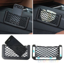 Universal Car Seat Side Back Storage Net Bag Phone Holder Pocket Organizer Stowing Tidying 2024 - buy cheap
