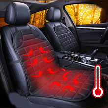 Capa aquecida para assento de carro, 2 peças, 12v, aquecedor de assento, almofada de inverno, aquecimento elétrico 2024 - compre barato