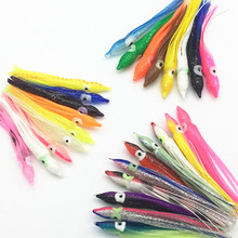 10Pcs*9cm/10cm/12cm Saltwater Sea Fishing Lure Soft Trout Trolling Bait Artificial Octopus Squid Skirt Fishing Lure Jig Big Game 2024 - buy cheap