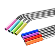 UPORS 8Pcs/Set Silicone Straw Tips Removable Straw Caps Food Grade Silicone Cover for 6mm Stainless Steel Straws Bar Accessories 2024 - buy cheap