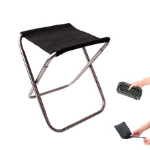 Silla para acampar al aire libre portátil, Mini sillas de pesca plegables con bolsa de almacenamiento 2024 - compra barato