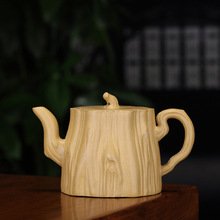 Sand Pot Original Mine Famous Family All Hand-made Tree Pile Teapot Golden Section Tree Pile Pot Tea Set One Substitute 2024 - buy cheap