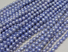 Venta al por mayor de perlas reales 8-9mm 15 ''azul claro perla de agua dulce Natural cuenta suelta envío gratis regalo hecho a mano 2024 - compra barato