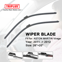 Wiper Blade for Aston Martin Virage (2011-2012) 1set 26"+20",Flat Aero Beam Windscreen Wipers Frameless Soft Blades 2024 - buy cheap