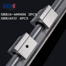 Axk Best Price! 2pcs Sbr16 Rail L600mm 16mm Linear Guide Cnc Router Part Linear Rail 4pcs Sbr16uu Blocks 2024 - buy cheap