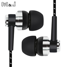 M & J J10-auriculares MP3/mp4 trenzados, estéreo, de Metal, para Iphone, Samsung, Xiaomi, Huawei, todos los teléfonos móviles y PC 2024 - compra barato