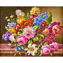 5D DIY Full Square/round Diamond Painting Flamboyant flowers Embroidery Cross Stitch Rhinestone Mosaic  Home Decor 2024 - buy cheap