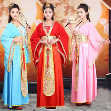 Cosplay traje de dança de luxo das mulheres roupas de fadas princesa tang terno hanfu rainha chinês roupas antigas dramaturgic traje 2024 - compre barato