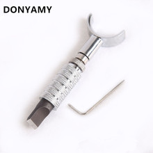 DONYAMY High Quality Adjustable Swivel Sliver Leather Leathercraft Tools Carving With Blade Leather Cutting Tools 1 Set 2024 - buy cheap