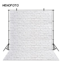 MEHOFOTO-fondos de fotografía de pared de ladrillo blanco, retrato de bebé recién nacido, Fondo de fiesta, adornos para foto, accesorios de Fondo de estudio 2024 - compra barato