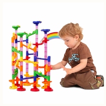 Marble Race Run Track Toys 105Pcs Tunnel Diy Maze Ball Track Funnel Slide Children Creative Toys Construction Toys Kids Gifts 2024 - buy cheap