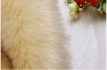 High-grade dye tip imitation fox fur,faux fur fabric,hats scarves material,sewing cloth,yellow and white available,18cm*80cm/pcs 2024 - buy cheap