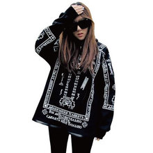 Free Shipping 2015 New Fashion KTZ Bigbang HARAJUKU Skull Lovers Sweatshirt Punk Gothic Coat Hoodies M,L,XL RG1309624 2024 - buy cheap