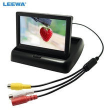 LEEWA 4.3" 4.3inch foldable TFT LCD Digital Car Rearview Monitor For Reversing Backup Camera DVD VCR #CA3799 2024 - buy cheap