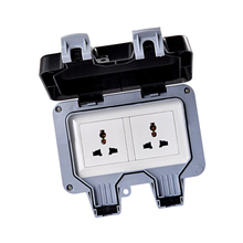 IP66 10A Waterproof Wall Switch Socket Two Multi-FunctionThree Hole Double Socket Suitable for UK/EU/AU/US Plug Outdoor Bathroom 2024 - buy cheap
